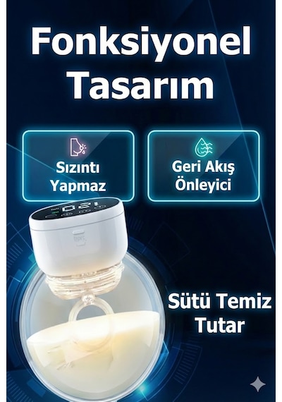 Babyhope MY-376 Göğüs Pompası Şarjlı Giyilebilir Elektrikli Sessiz ve Elleri Serbest Kullanım 2 Adet