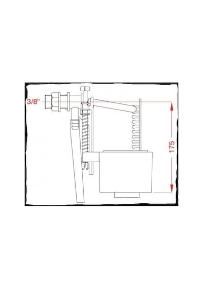 Japar 1/2 Şok Kapatmalı Flatör