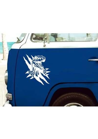 Dinazor Pençe Sticker - Araba Oto Motosiklet Karavan Cam Araç Sticker - 00225 60x52 Cm