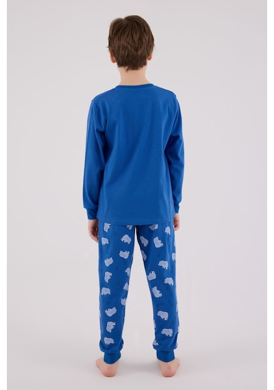 Rolypoly Erkek Çocuk Mavi Pijama Takımı Rp3666-c-v2