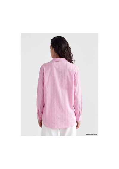 LC Waikiki Alıta Cıty Farkıyla Xsıde Pembe Çizgili Oversize Kadın Gömlek Pembe - 931519574 Pembe LC Waikiki Alıta Cıty Farkıyla Xsıde Pembe Çizgili Oversize Kadın Gömlek Pembe - 931519574 Pembe