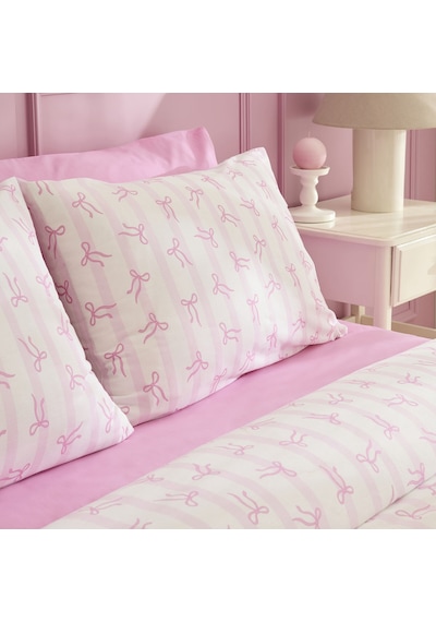 Karaca Home Ribelle %100 Pamuk Tek Kişilik Nevresim Takımı Pembe Pembe