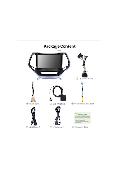 Jeep Grand Cherokee 2015-2017 Multimedya Navigasyon Usb Kamera Carplayer 6 Ram