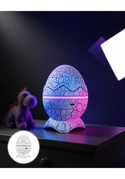 Astraltech 7 Renkli Gece Lambası Bluetooth Hoparlörli Çok Renkli