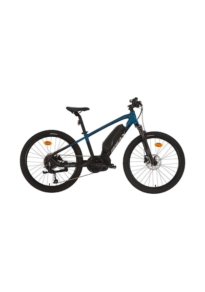 Bisan Arrow Alıvıo Elektrikli Erkek Dağ Bisikleti 33cm Hd 24 Jant 9 Vites Mavi Siyah Çok Renkli