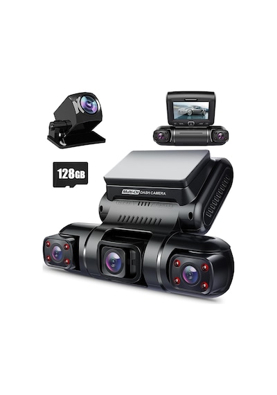 Dash Cam, 4 Kanallı Kamera Fhd 1080px4, Ön, Sol, Sağ Ve Arka, Ön Ve Arka İç, Dahili Gps Wifi, 2