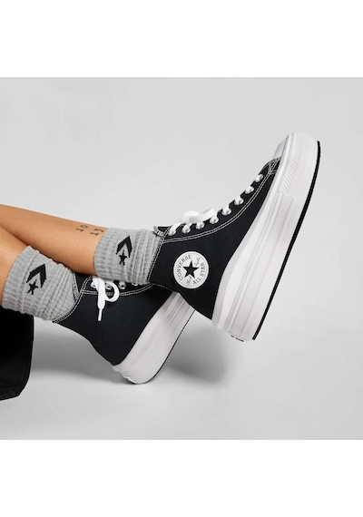 Converse Chuck Taylor All Star Move Kadın Siyah Ayakkabı 568497c-001 Siyah