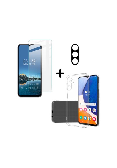 Samsung Galaxy A54 5g Uyumlu Kılıf Şeffaf Temperli Kırılmaz Cam Ekran Ve Kamera Lens Koruyucu Seti Samsung Galaxy A54 5g Uyumlu Kılıf Şeffaf Temperli Kırılmaz Cam Ekran Ve Kamera Lens Koruyucu Seti