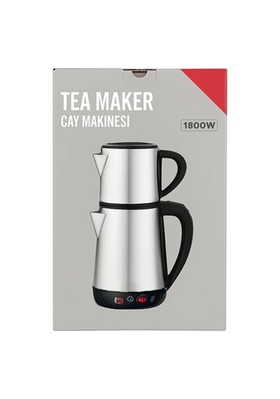 Crwn Elektrikli Çay Makinesi Çelik Çaydanlık Takımı Su Isıtıcı Türk Çayı 1800w Diğer