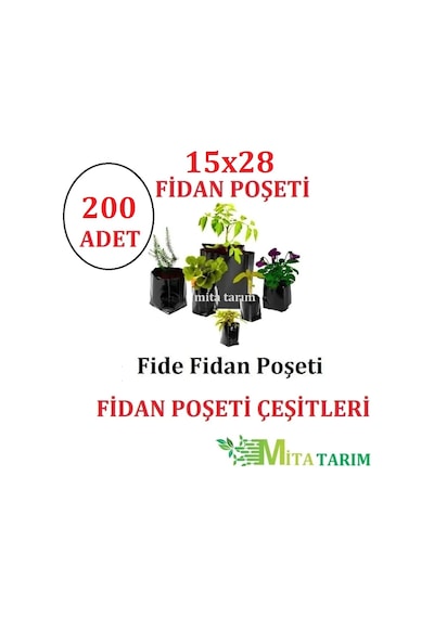 Fidan Poşeti, 15X28, 200 Adet, Fide Poşeti, Kargo Poşeti