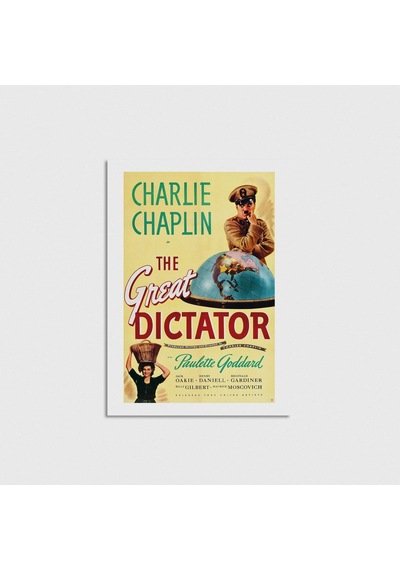 The Great Dictator 1940 Film Posteri Çerçevesiz Poster Duvar Dekorasyonu Pn11p379