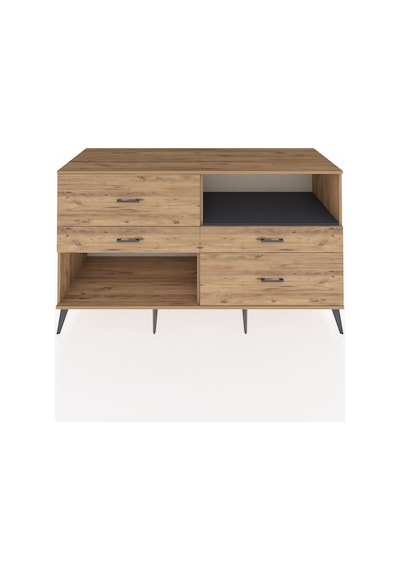 Kronos Konsol Tek Raflı 4 Çekmeceli 176x59x99 Çam-antrasit/çam Çam-antrasit/çam Kronos Konsol Tek Raflı 4 Çekmeceli 176x59x99 Çam-antrasit/çam Çam-antrasit/çam