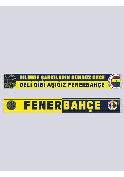 Fenerbahçe Unısex Dilimde Şarkıların Gündüz Gece Lacıvert-sarı