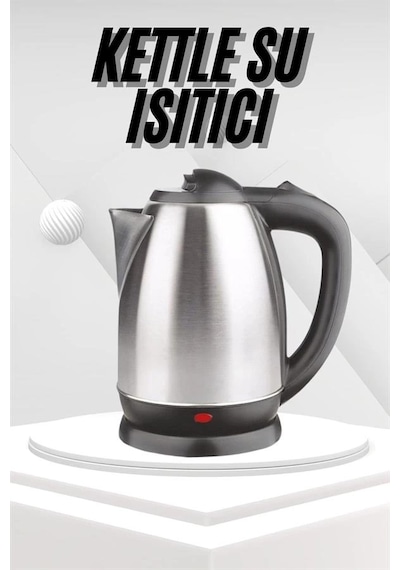 Mey İthalat Yeni Nesil Saplı Uzun Ömürlü Paslanmaz Çelik Su Isıtıcı Kettle
