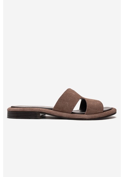 Luvishoes Brıo Vizon Süet Hakiki Deri Kadın Terlik