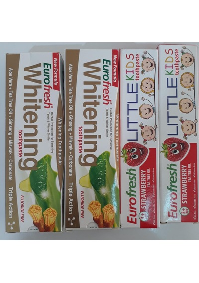 Farmasi Eurofresh Whitening Diş Macunu 2 x 112 G + Little Kids Çocuk Diş Macunu 2 x 50 G