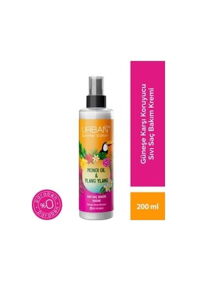 Güneşten Yıpranmış-kurumuş Saçlar İçin Nemlendirici Sıvı Saç Kremi 200 Ml
