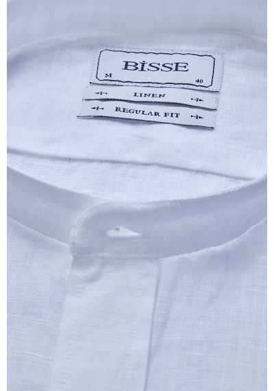 Bisse Hakim Yaka Regular Fit Kk Gömlek Cepsiz Beyaz Gmktn8hy224011 D01 Beyaz