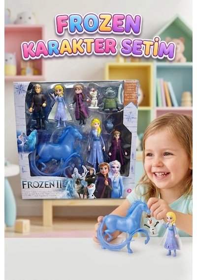 Frozen 2 Karakter Setim - 9'lu Figür Seti - Karlar Ülkesi 2 Özel Koleksiyon Figürleri