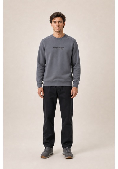 Redline Takes Bisiklet Yaka Kışlık Regular Fit Sweatshirt Antrasit