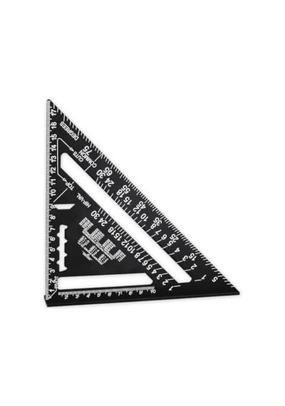Sgs Alüminyum Üçgen Gönye, 180 Mm, Siyah, Model Sgs1695