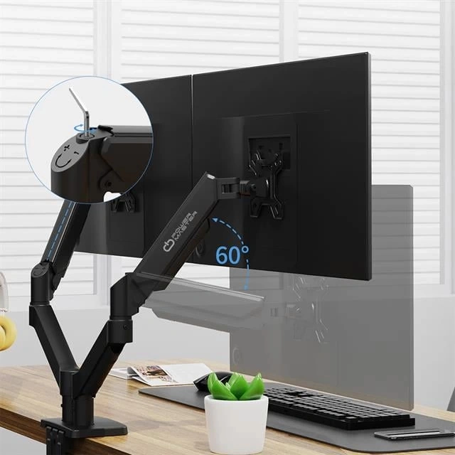 Powermaster Pm-252d 13-32'' Amortisörlü Stand Tek Kol Lcd-led Gaming Monitör Tutucu Stand Askı Apara