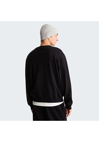 The North Face M Tnf Essential Terry Simple Dome Relaxe Erkek Sweatshirt-34105 siyah