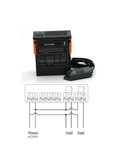 SHT2000 220v 10A Isı ve Nem Kontrolörü