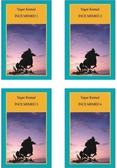 İnce Memed 1- 2 - 3 -4 - Yaşar Kemal 4 Kitap Set