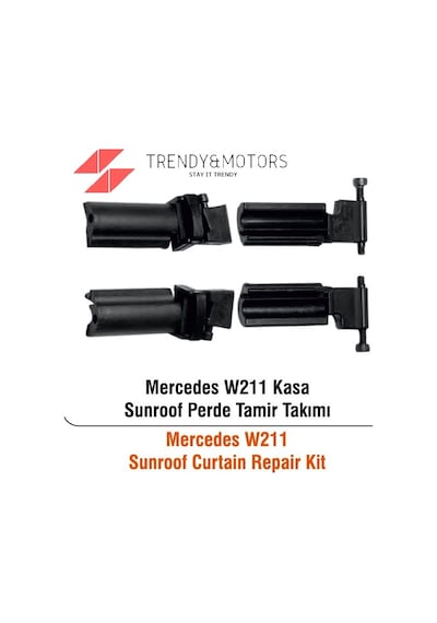 Mercedes W211 Kasa için Sunroof Güneşlik Perde Tamir Seti