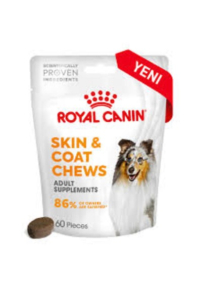 Royal Canin Skin&coat Chews Deri Ve Tüy Sağlığını Destekleyen Tamamlayıcı Ödül Maması 240 Gr