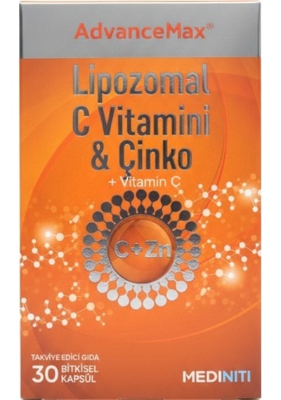 Advancemax Lipozomal C Vitamini & Çinko 30 Kapsül