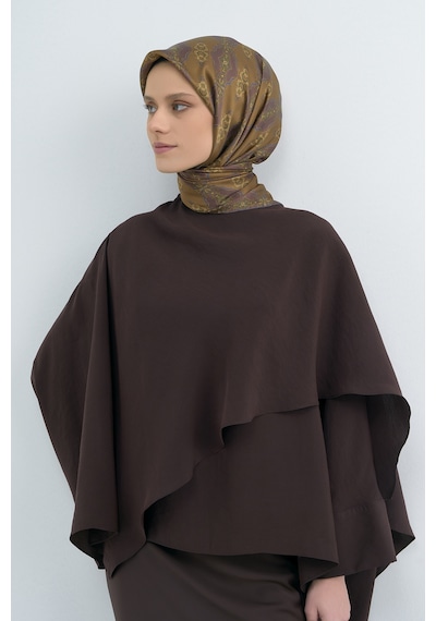 Armine Saf İpek Sura Eşarp-2026 İlkbahar-yaz- 952200d Hardal-mürdüm