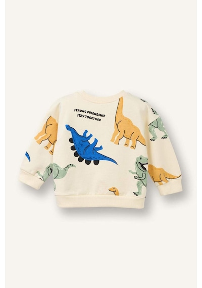 Defacto Dinozor Desenli Sweatshirt Erkek Bebek G8041a526sper135 Ekru-er135