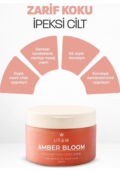 Uraw Amber Bloom Işıltı Veren Vücut Peelingi 200 ML