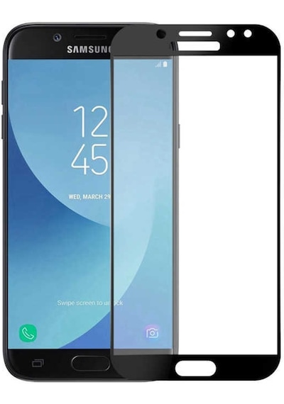 Samsung Uyumlu Galaxy J7 Prime Davin 5D Cam Ekran Koruyucu Siyah