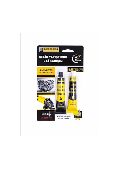 Meşem Çelik Yapıştırıcı 2 Li Karışım 20 Gr