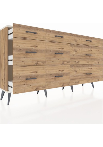 Arges Konsol 9 Çekmeceli 176x30x99 Çam-aytaşı/çam Aytası/atlas Çam - Atlas Çam Arges Konsol 9 Çekmeceli 176x30x99 Çam-aytaşı/çam Aytası/atlas Çam - Atlas Çam