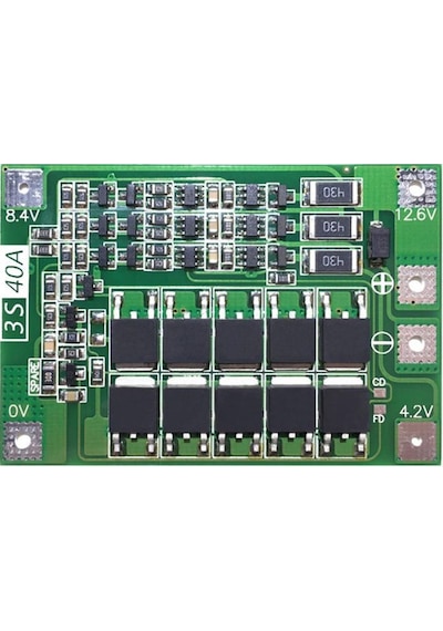 Elektronikport-3S 40A 12.6V Bms Koruma Kartı Lityum Batarya 18650 26650 Li-İon L