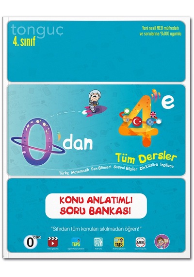 Tonguç 4. Sınıf 0'dan 4'e Konu Anlatımlı Soru Bankası