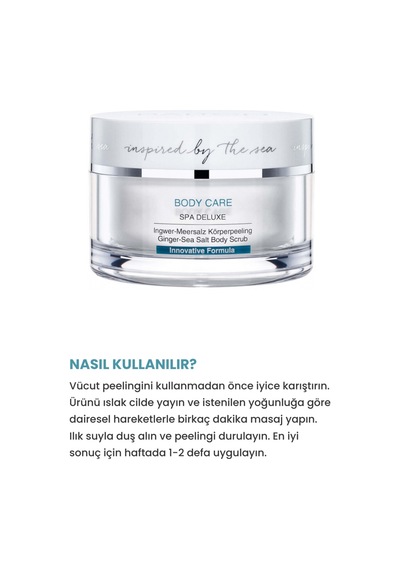 Tüm Ciltler İçin Deniz Tuzlu Zencefilli Nemlendirici Vücut Peeling - 263988172