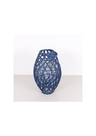 Seher Mavi Rattan Mumluk 30x50x60 Cm Mavi