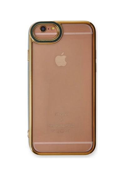 Apple Uyumlu iPhone 6 Uyumlu Kılıf Liva Lens Silikon - Yeşil