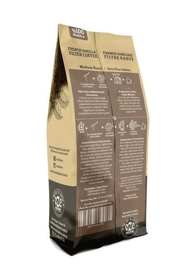 Oze Vanilya Aromalı Filtre Kahve 2'li 250G Çekirdek