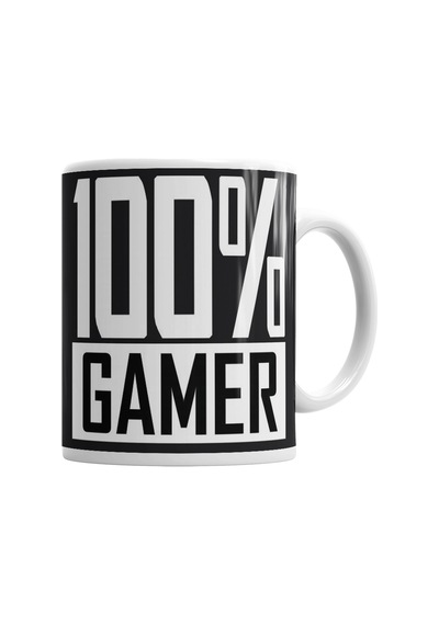 100% Gamer Oyun Atari Game Over Kupa Bardak Porselen Karışık