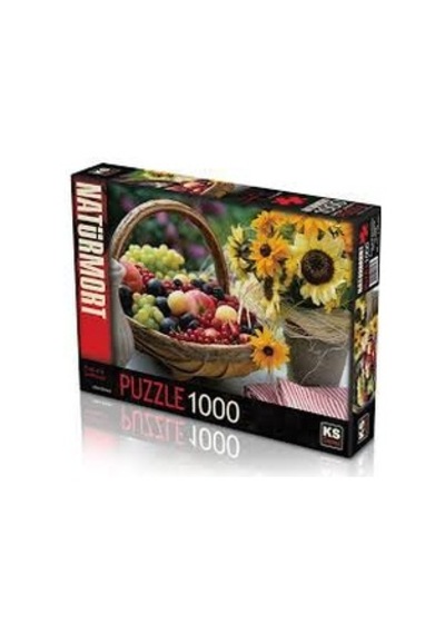 Ks Natürmort Fruit And Sunflower 1000 Parça Puzzle 11227 Alice