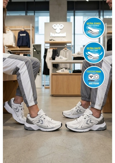 Hummel Beyaz Fileli Hafif Esnek Unisex Spor Ayakkabı 900794 Hml Performance 700
