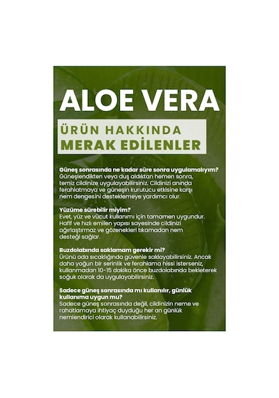 Bade Natural Aloe Vera Onarıcı Jel Sprey Güneş Sonrası Nemlendirici %100 Doğal 100 ML