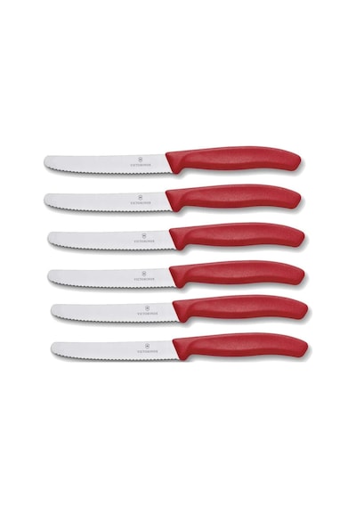 Victorinox 6 Adet Sofra Bıçağı - Mutfak Bıçağı - Küçük Ekmek Bıçağı Swiss Classic Tırtıklı - İsviçre Genel