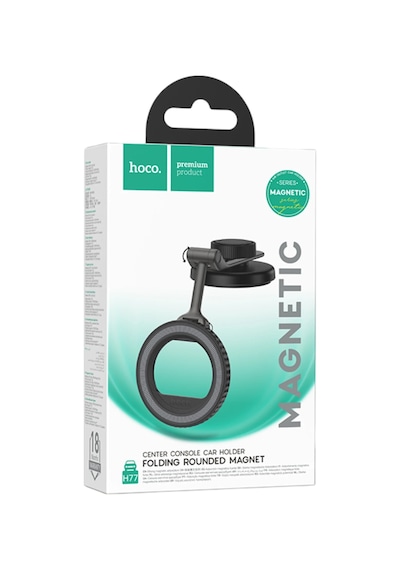 Hoco. H77 Yapışkanlı Katlanabilir Manyetik Magsafe Araç Tutucu - Siyah